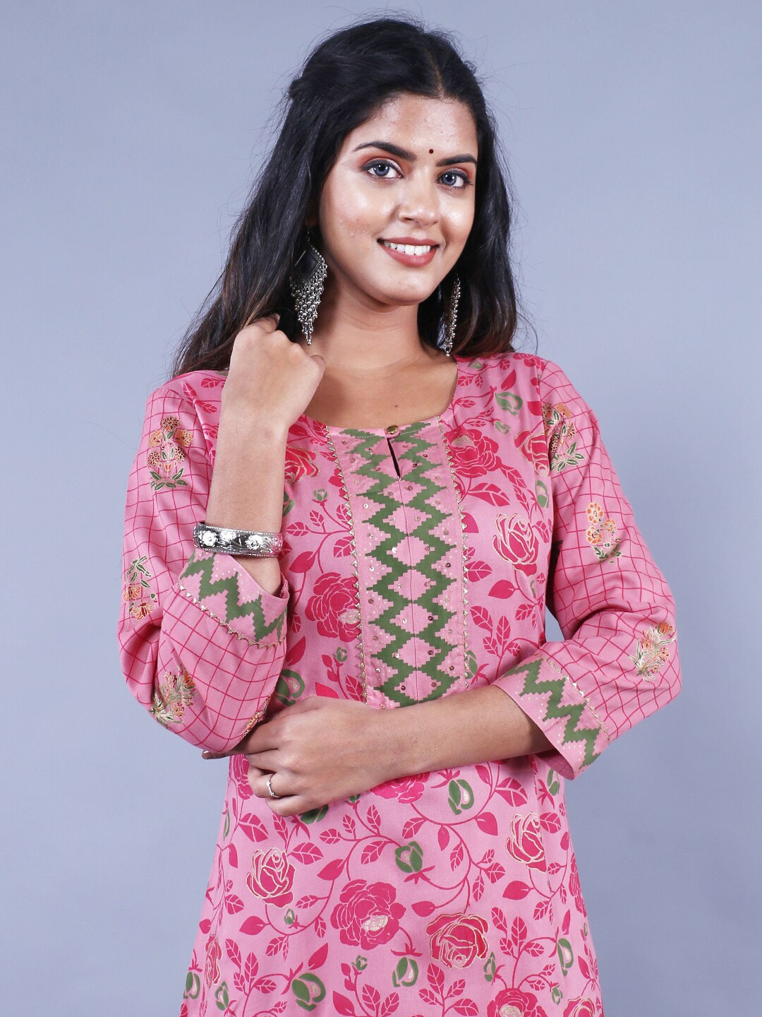 HERE&NOW Printed Straight Regular Fit Kurta
