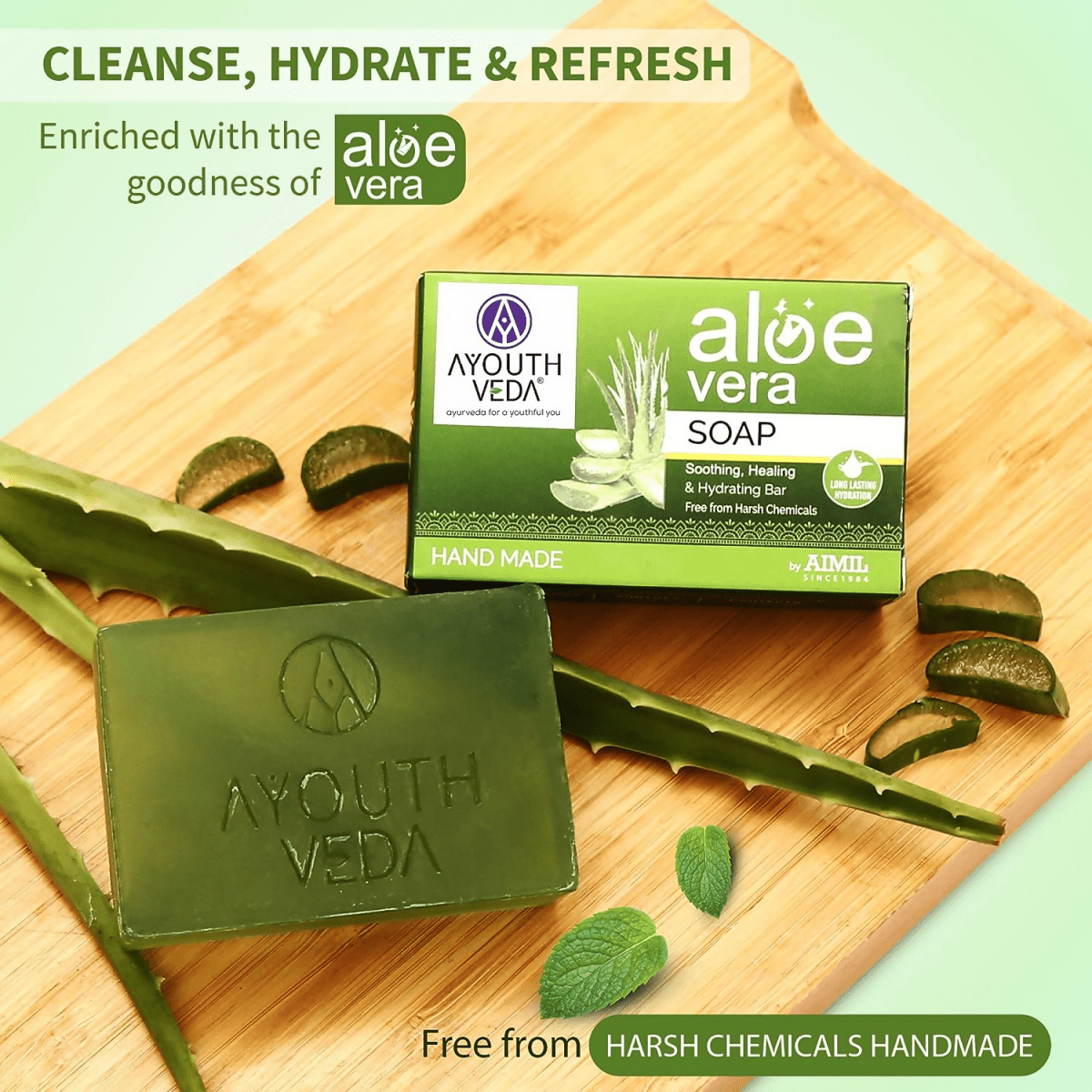 Ayouthveda Aloe Vera Bathing Soap