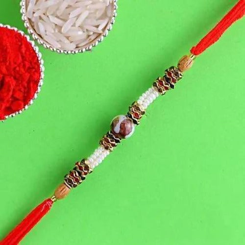 Striking Pearl Rakhi
