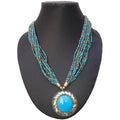 MS Fashion India Traditional Sky Blue Necklace for Women