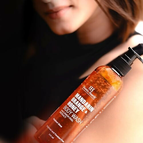 Botanic Hearth Mandarin Orange & Honey Body Wash with Lemon Peel Extract For a Radiant Glow