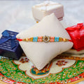 Indianvibez Colourful Beads With Stone Fancy Rakhi