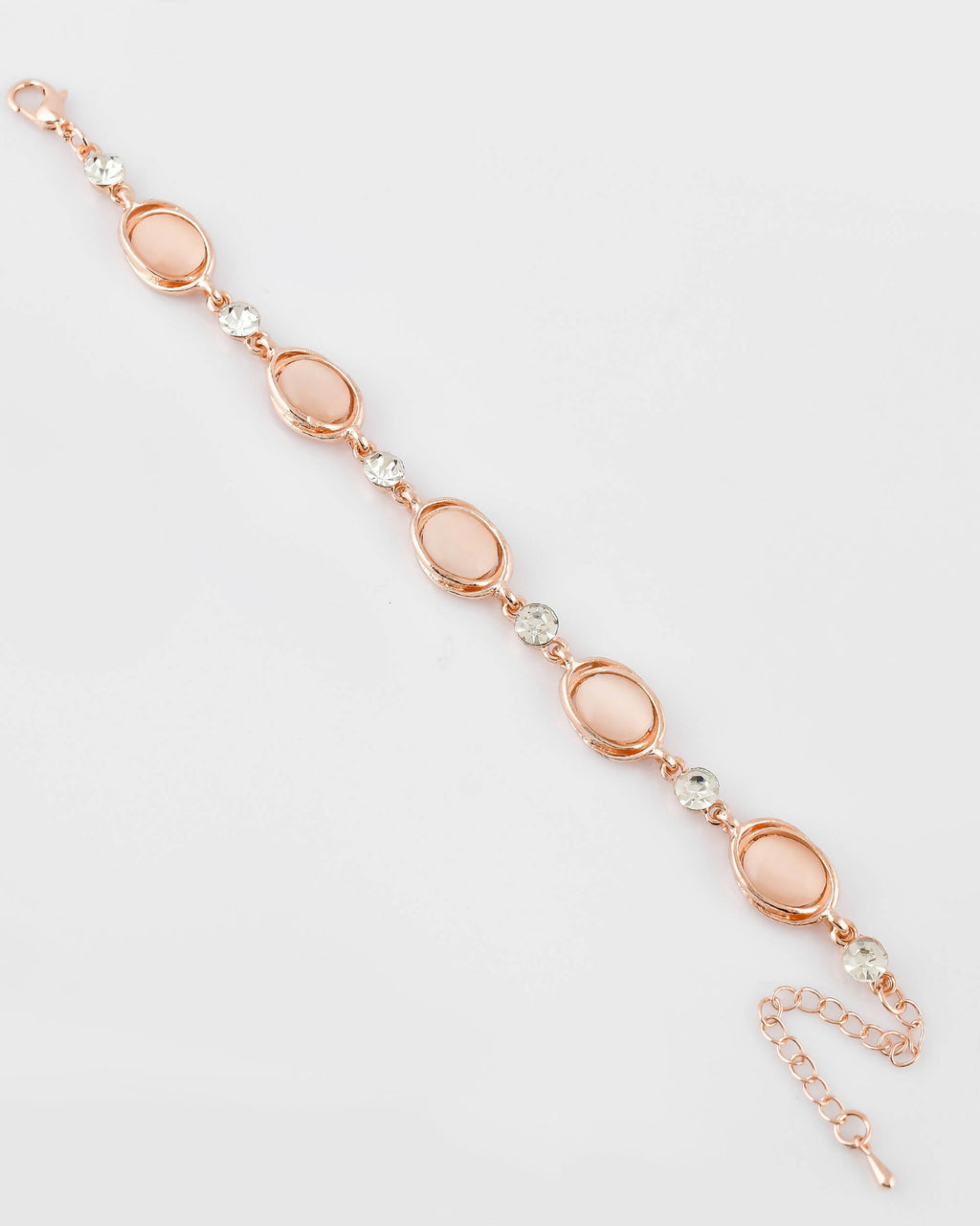 VOJ Stainless Steel Pearl Gold-Polished Bracelet