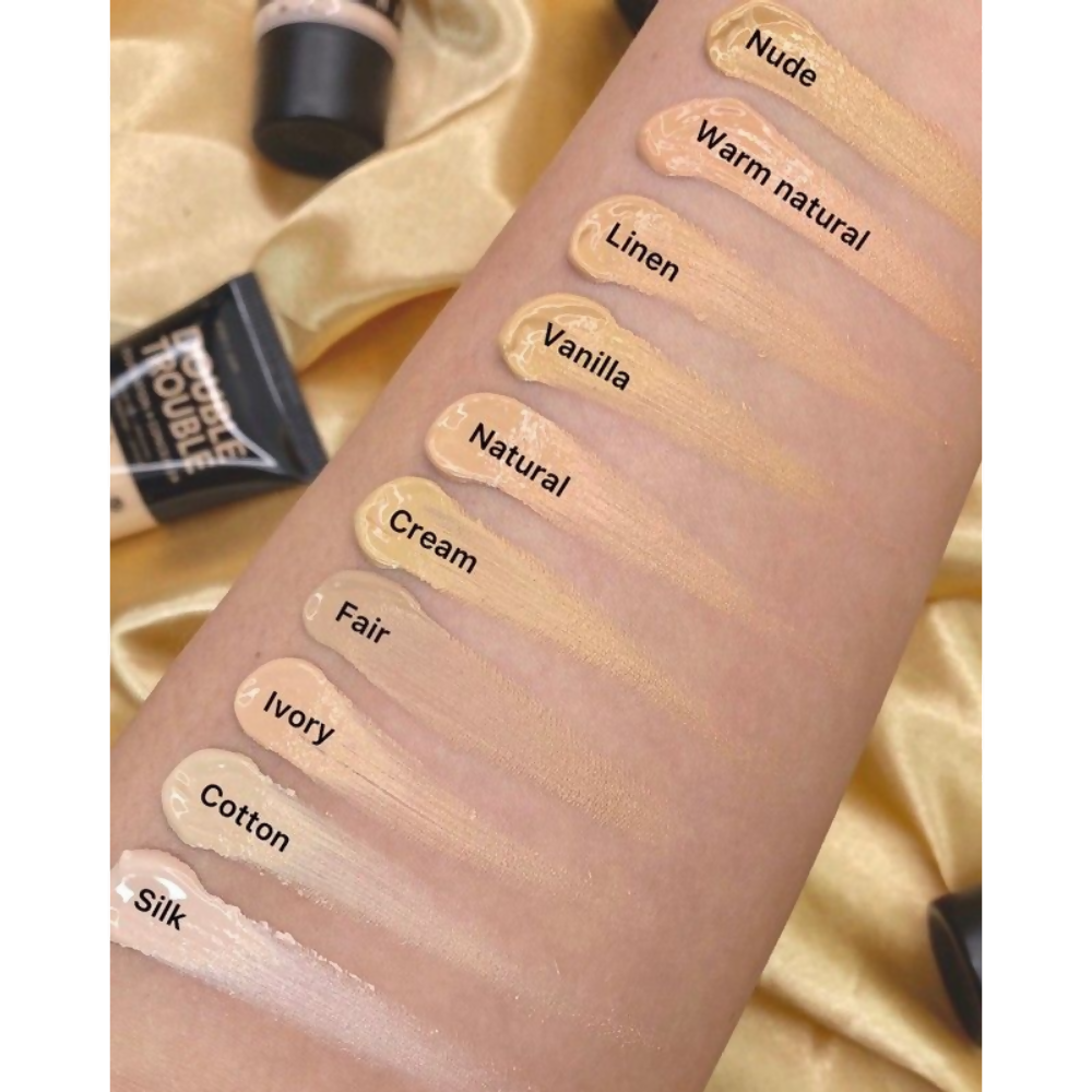 Rude Cosmetics Double Trouble Foundation + Concealer - Nude 10