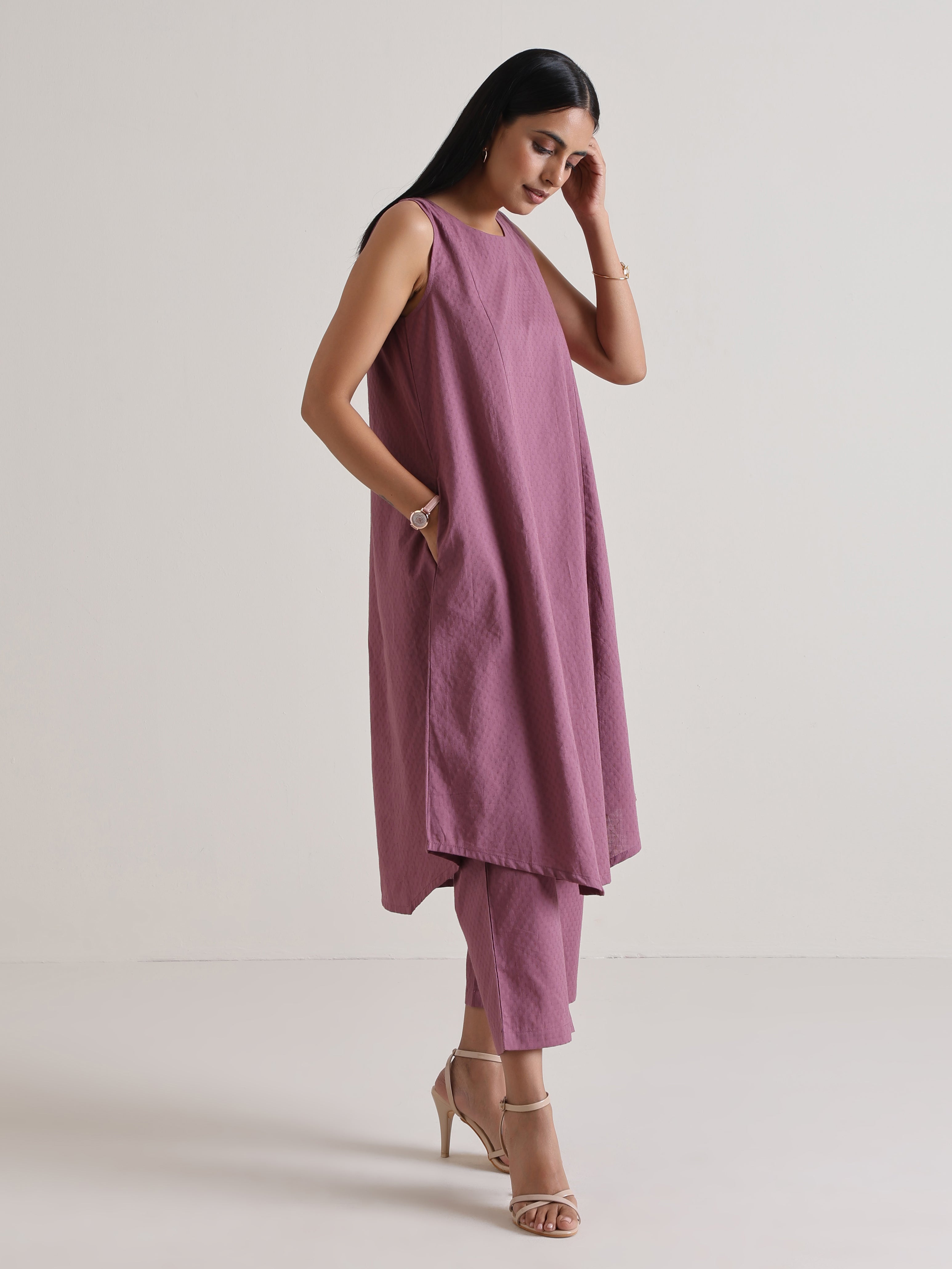 trueBrowns Orchid Panelled Co-ord Set
