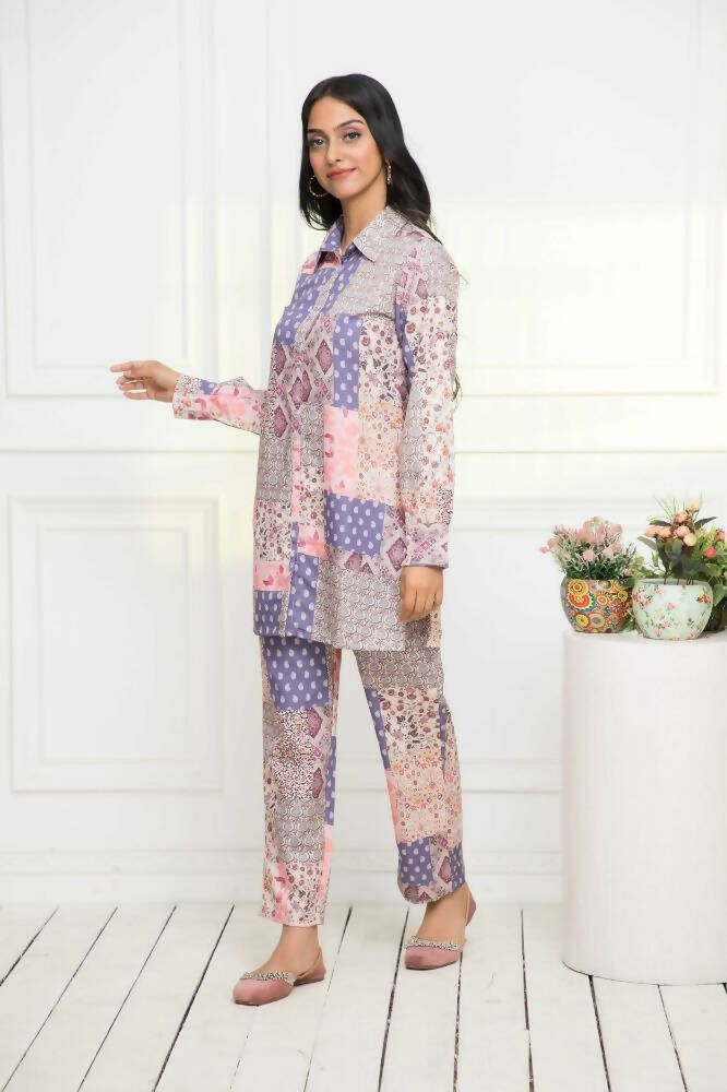 Myshka Multi Printed Bling & Sparkly Co-Ords For Women