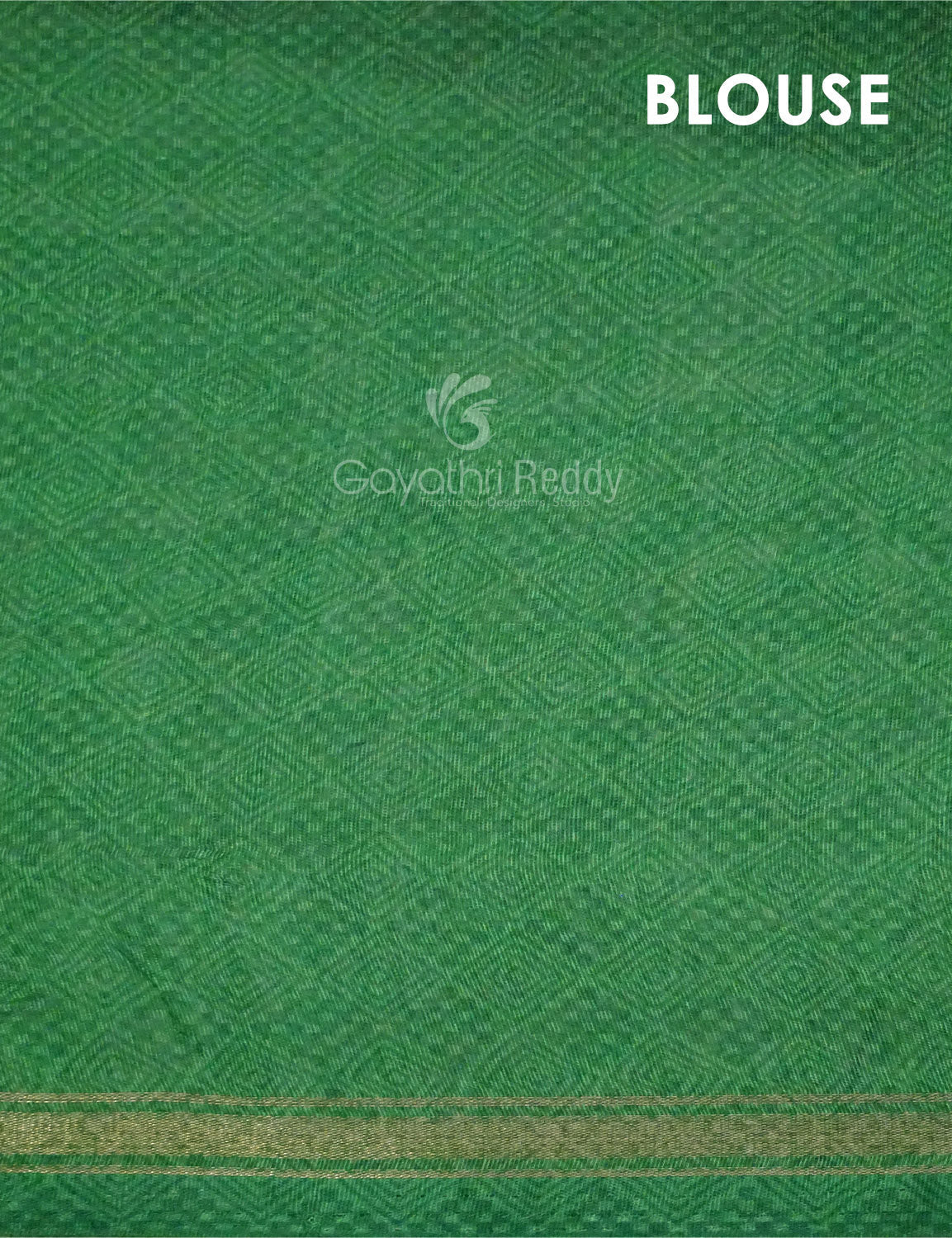Combo of Off White and Mango Green Patan Patola Semi Chanderi Saree By Gayathri Reddy Designer Studio