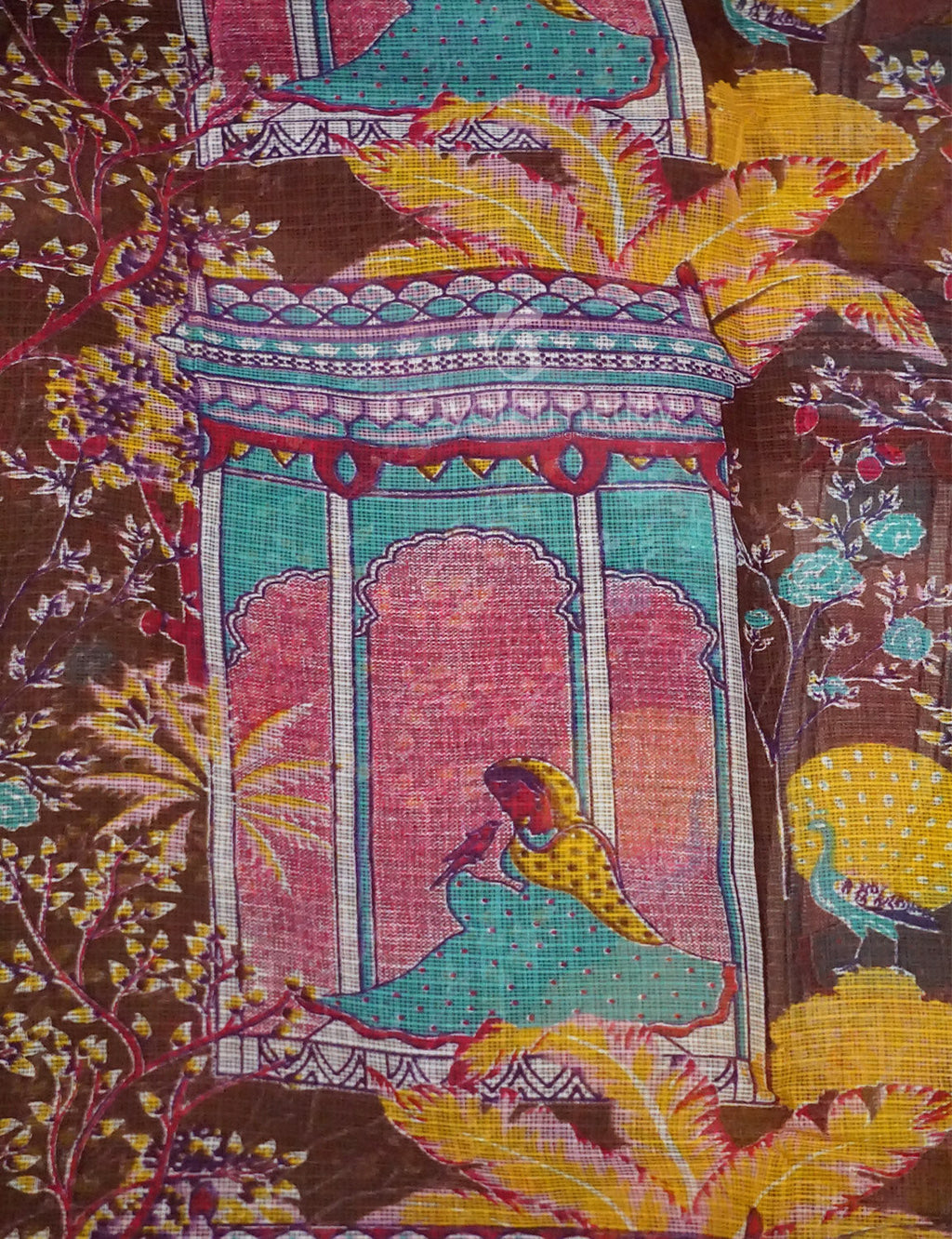 Mauve Onion Colour Rajasthani Design Pure Kota Cotton Saree By Gayathri Reddy Designer Studio