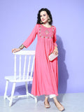 All About You Women Ethnic Motifs Embroidered Anarkali Kurta
