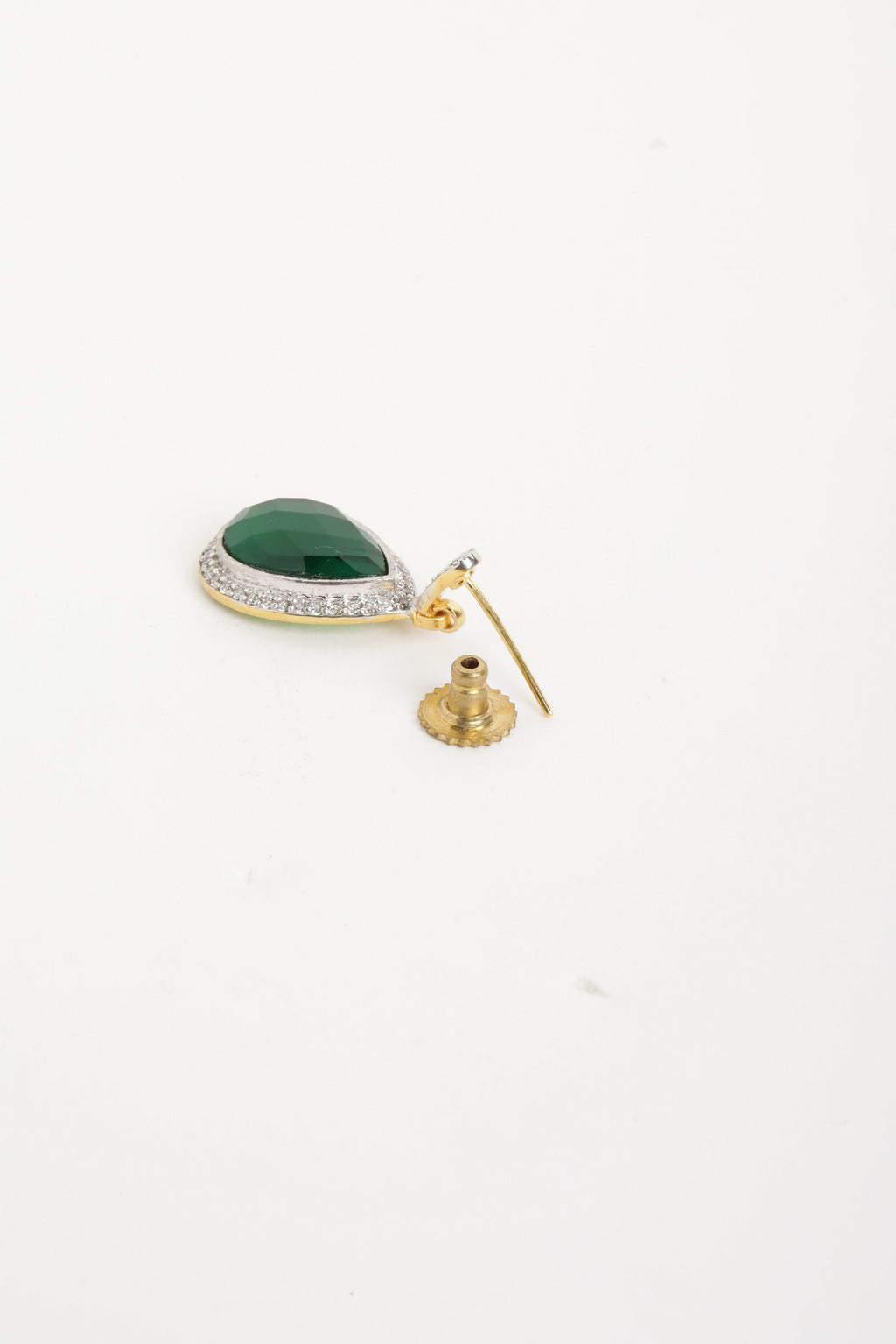 Nuyug 22K Gold Plated Fern Radiance Contemporary Drop Earrings