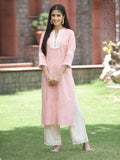 Juniper Peach Cambric Festive Embroidered Straight Kurta For Women
