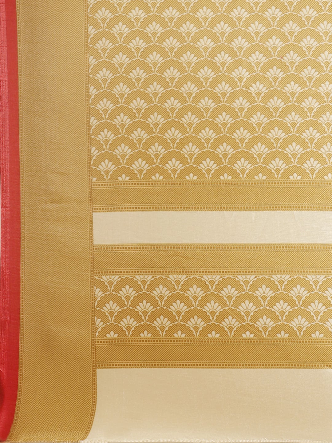 Saree Mall Beige & Cream-Coloured Printed Saree