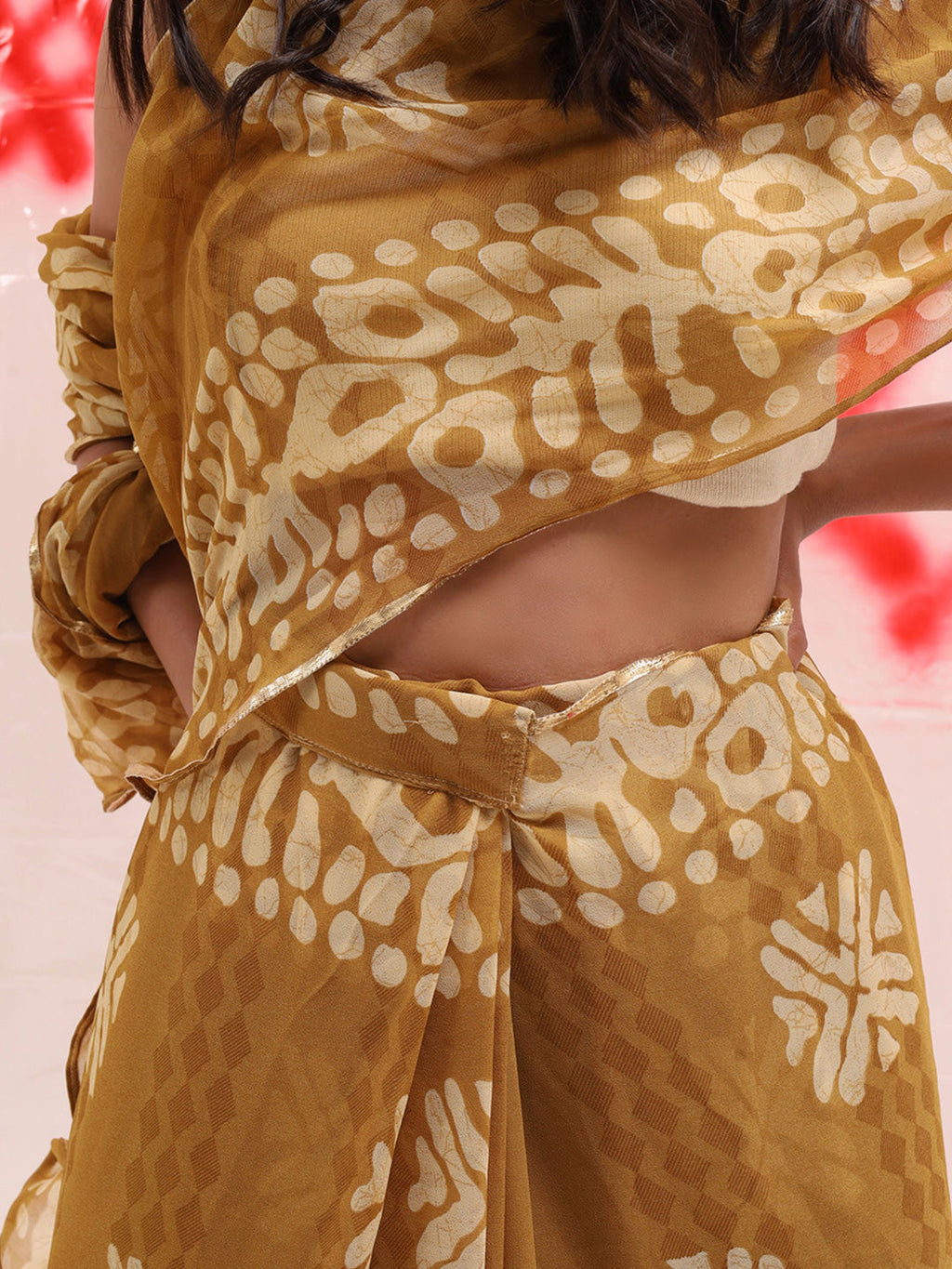 Tikhi Imli Batik Printed Georgette Saree