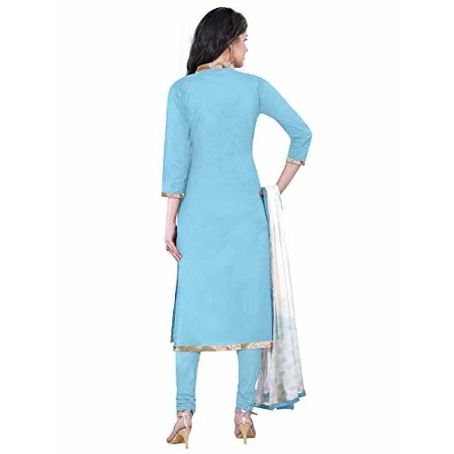 Cotton Salwar Suit Blue