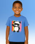 Chilins Round Neck Printed Cotton Tshirt, Color- Light Blue