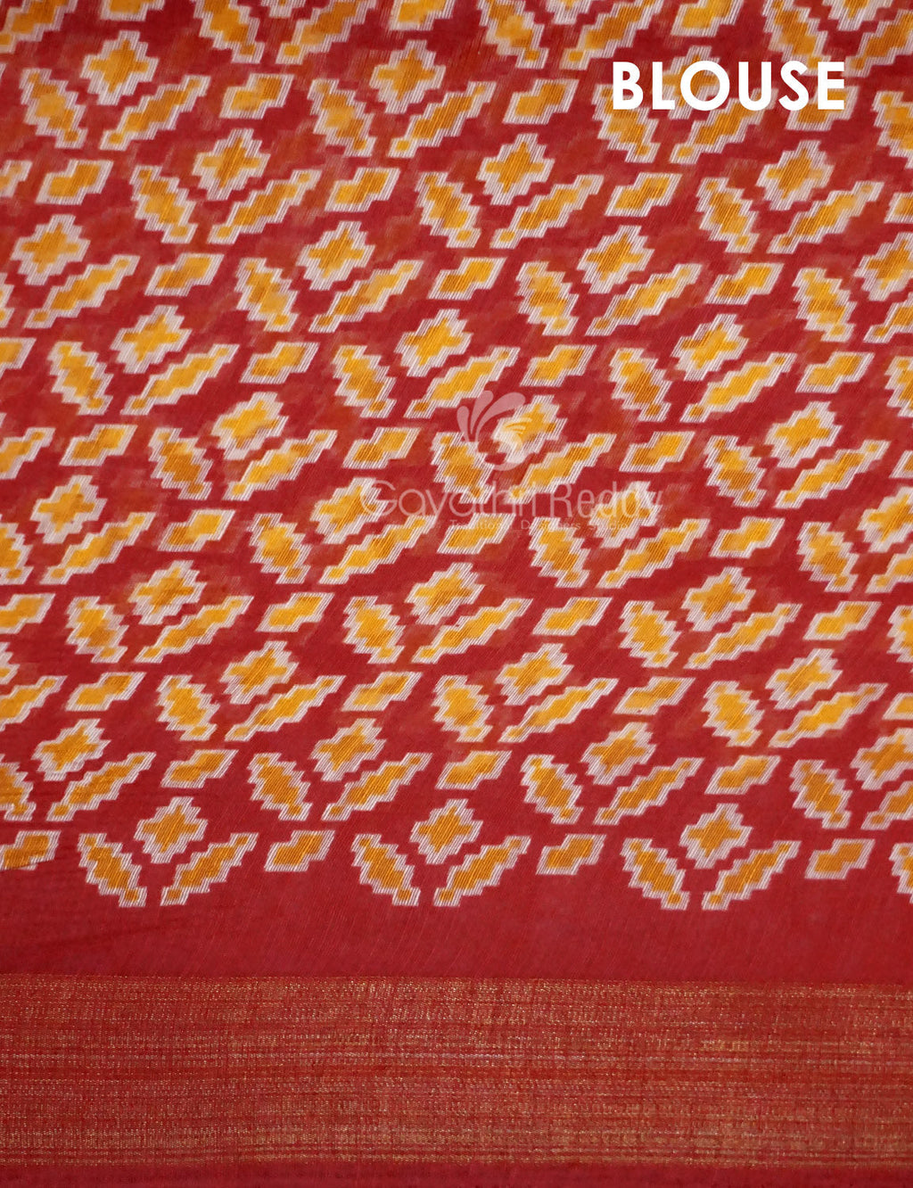 Shades of Brown Colour Patola Print Semi Chanderi Saree By Gayathri Reddy Designer Studio