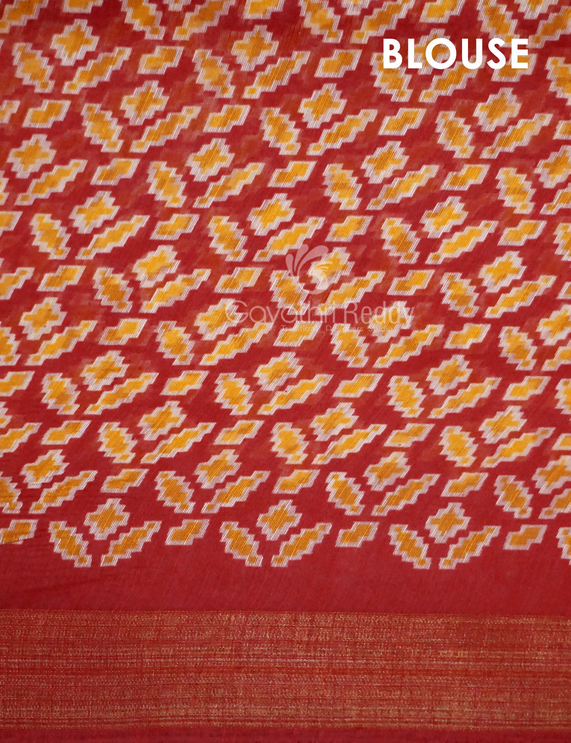 Shades of Brown Colour Patola Print Semi Chanderi Saree By Gayathri Reddy Designer Studio