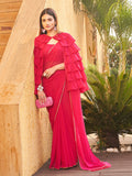 Tikhi Imli Gotta Patti Saree With Ruffled cape