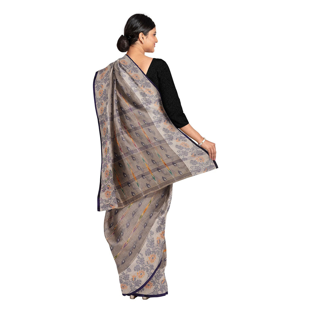 Exclusive Collection 100% Pure Cotton Rose Mauve Tant Saree With Hand Weaving Work