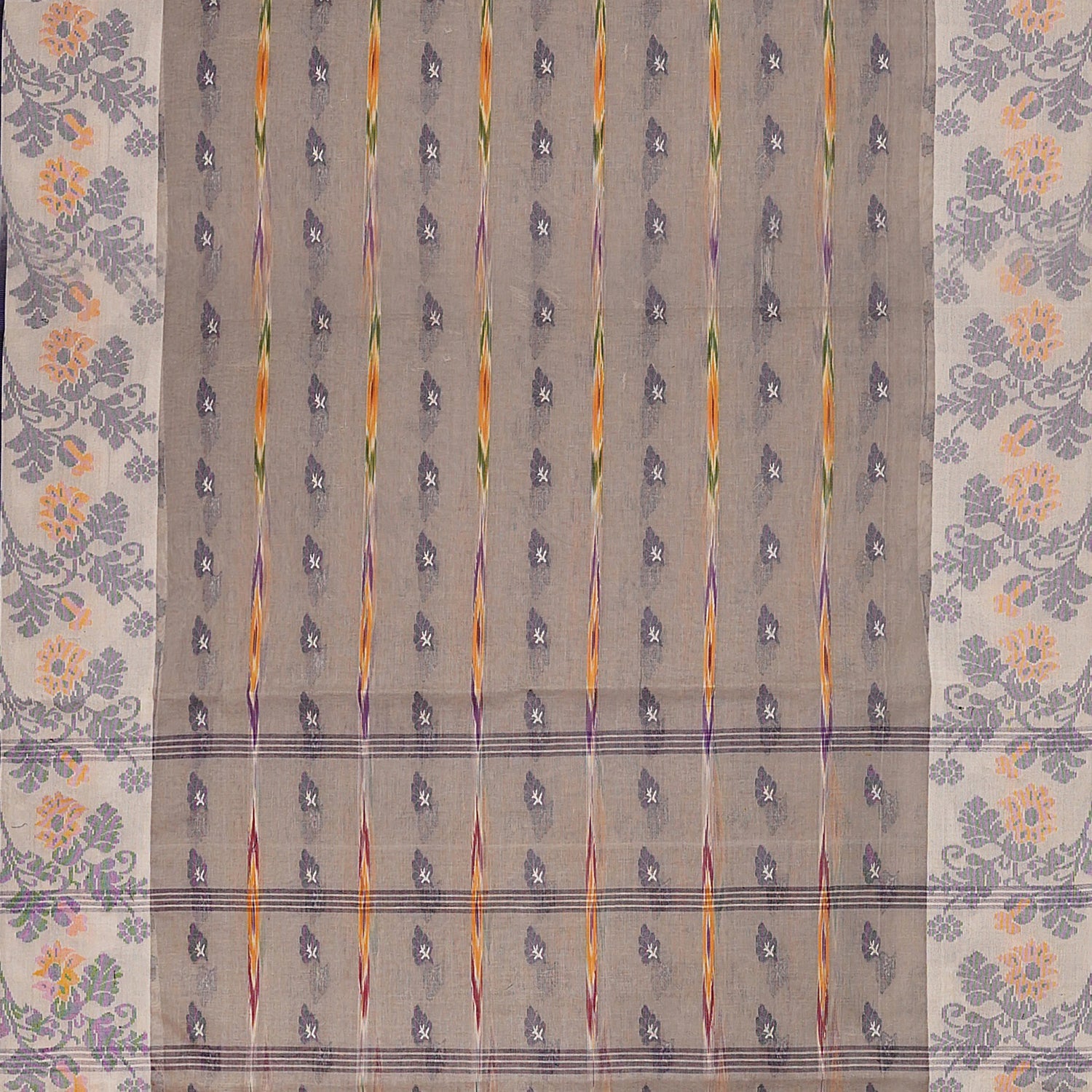 Exclusive Collection 100% Pure Cotton Rose Mauve Tant Saree With Hand Weaving Work