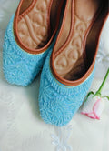 Desi Colour Women Indian Ethnic Footwear-Party Wear Firoji Pearl Work