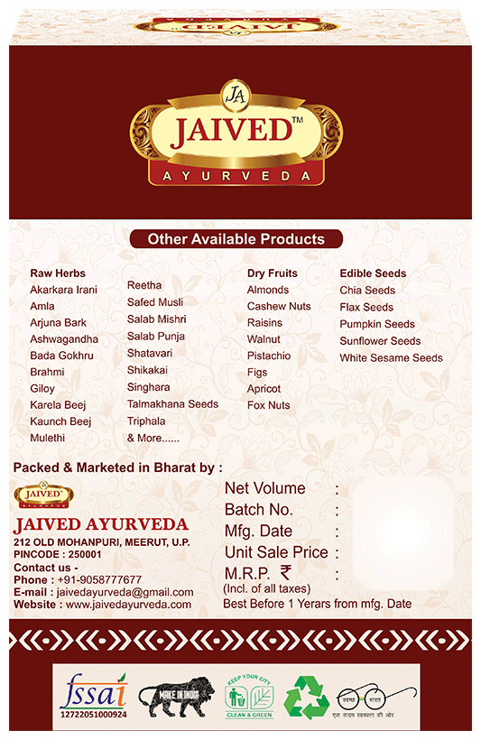 Jaived Ayurveda Safed Musli
