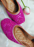 Desi Colour Women Indian Ethnic Footwear-Pink Pearl