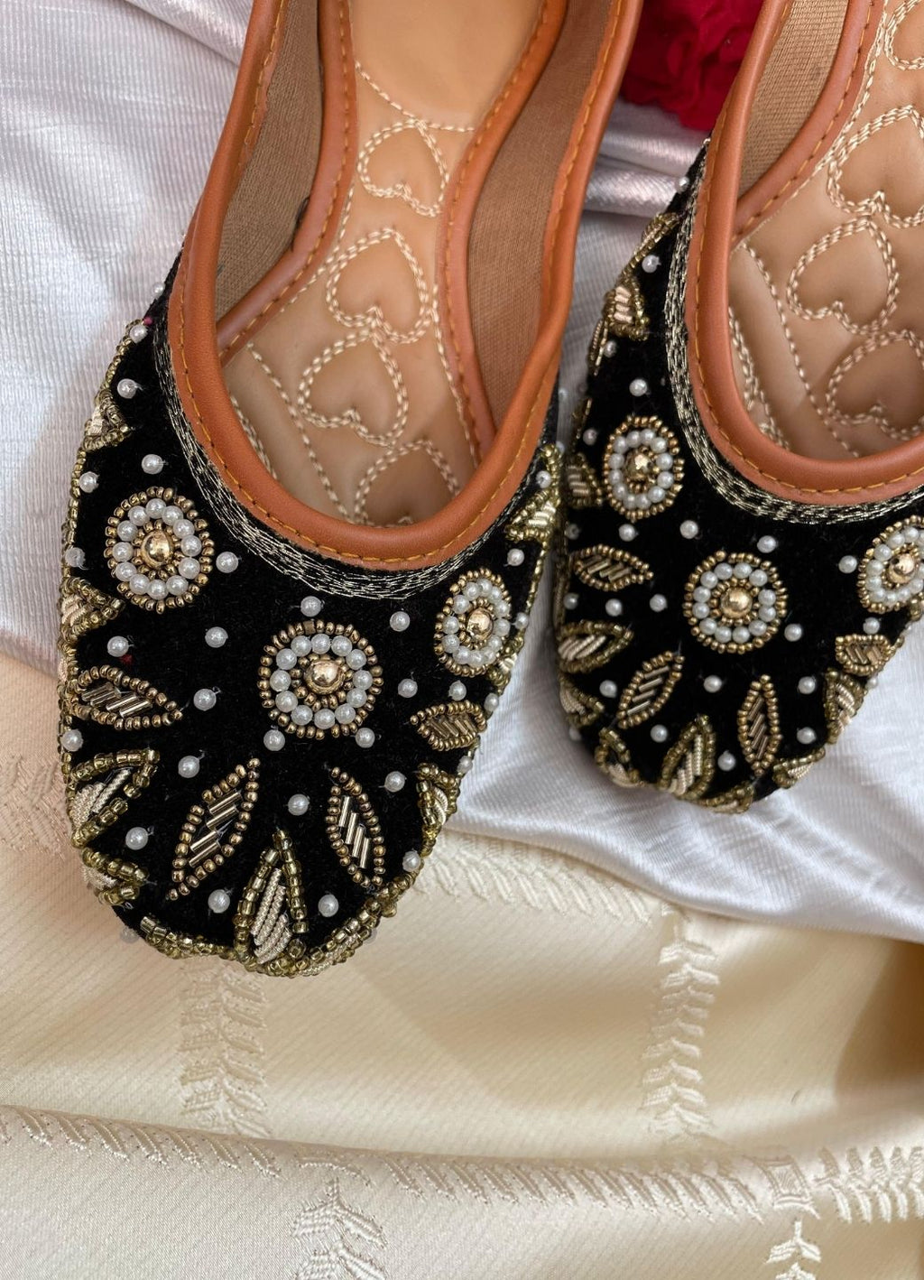 Desi Colour Women Indian Ethnic Footwear-Velvet Wedding-7