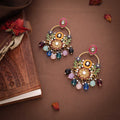 Tehzeeb Creations Multi Beads Multi Colour Earrings