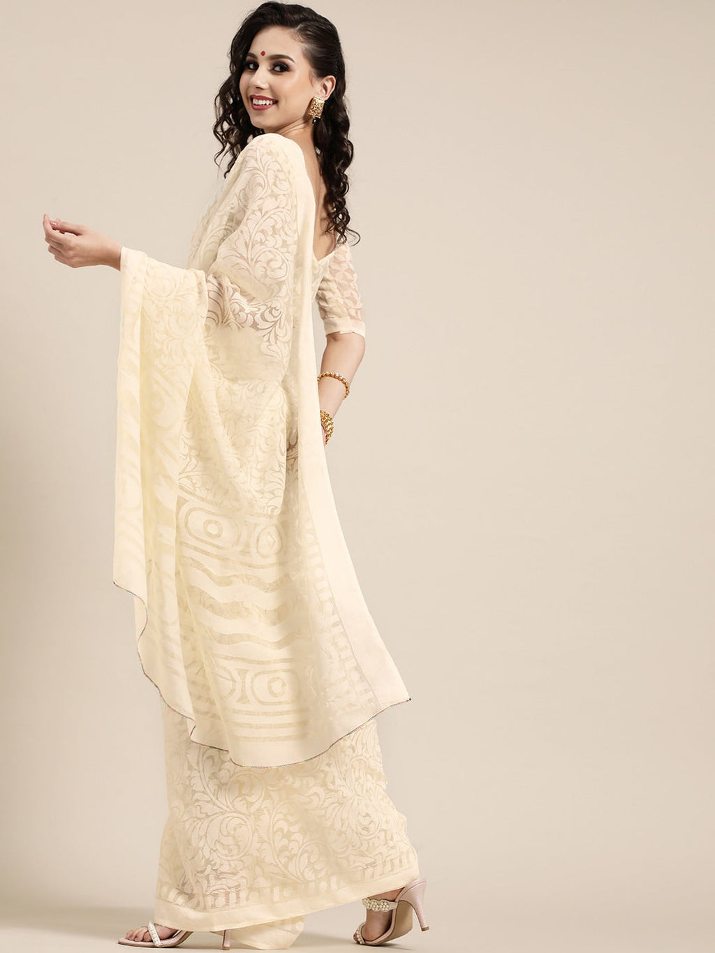 Saree Mall Ethnic Motifs with Sleek border Saree For Women