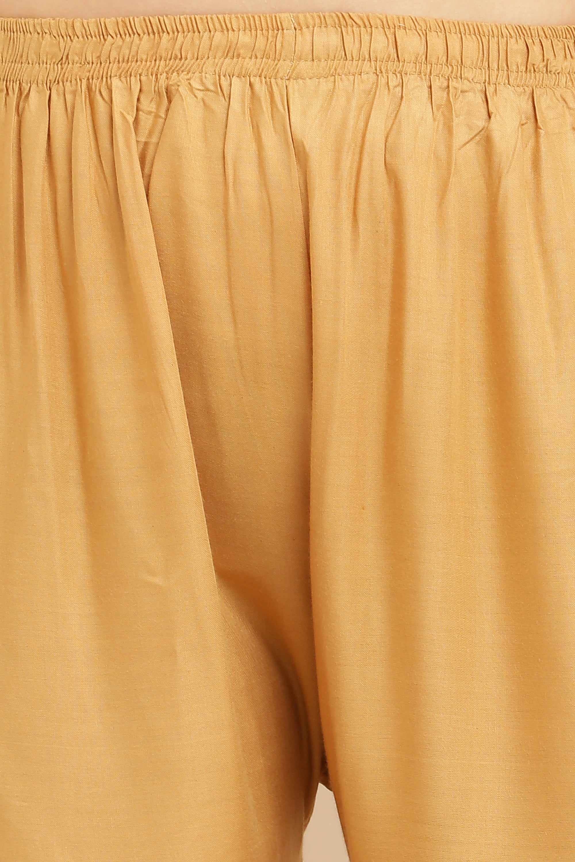 PAVONINE Beige Color Straight Fit Rayon Fabric Palazzo