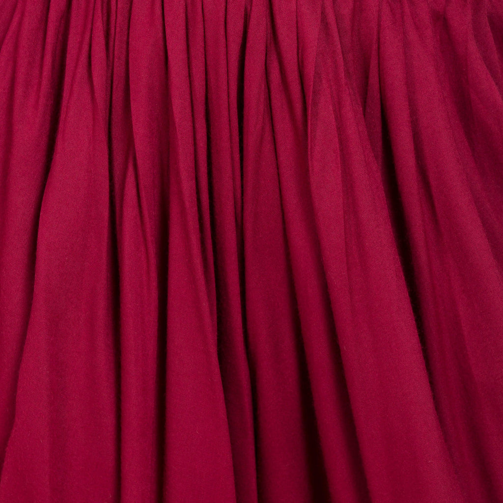 PAVONINE Maroon Color Solid Beetel Rayon Fabric Patiala For Women & Girls