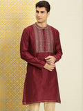House of Pataudi Men Yoke Design Long Sleeves Jashn Kurta