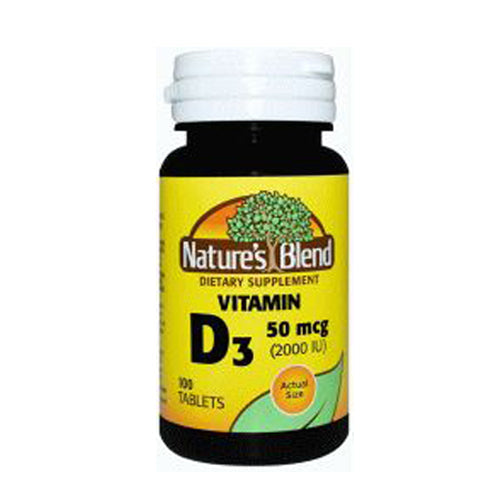 Nature's Blend Vitamin D3 100 Softgels