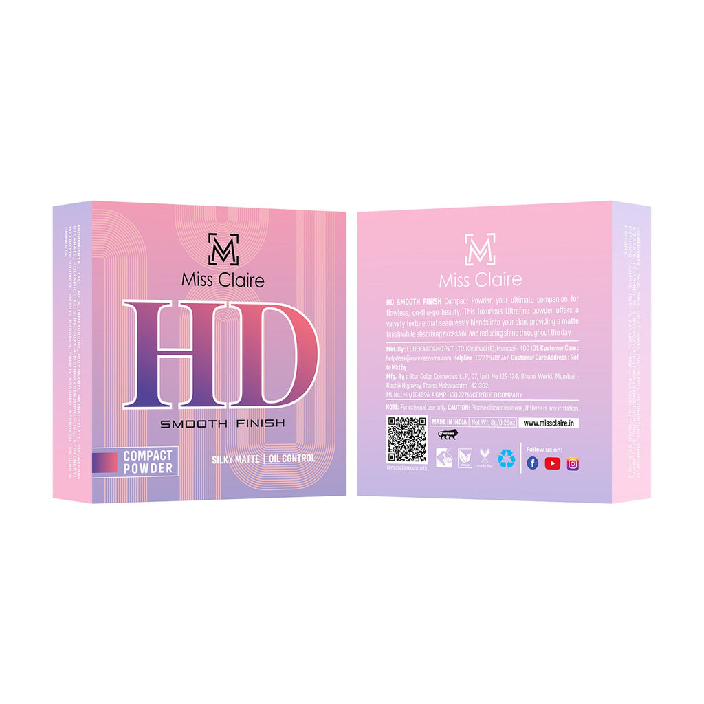 Miss Claire Hd Compact Powder - 04 Sand Dune