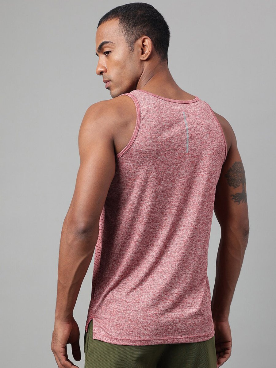 Alcis Heather Dry Tech Anti Static Slim Fit Running T-shirt