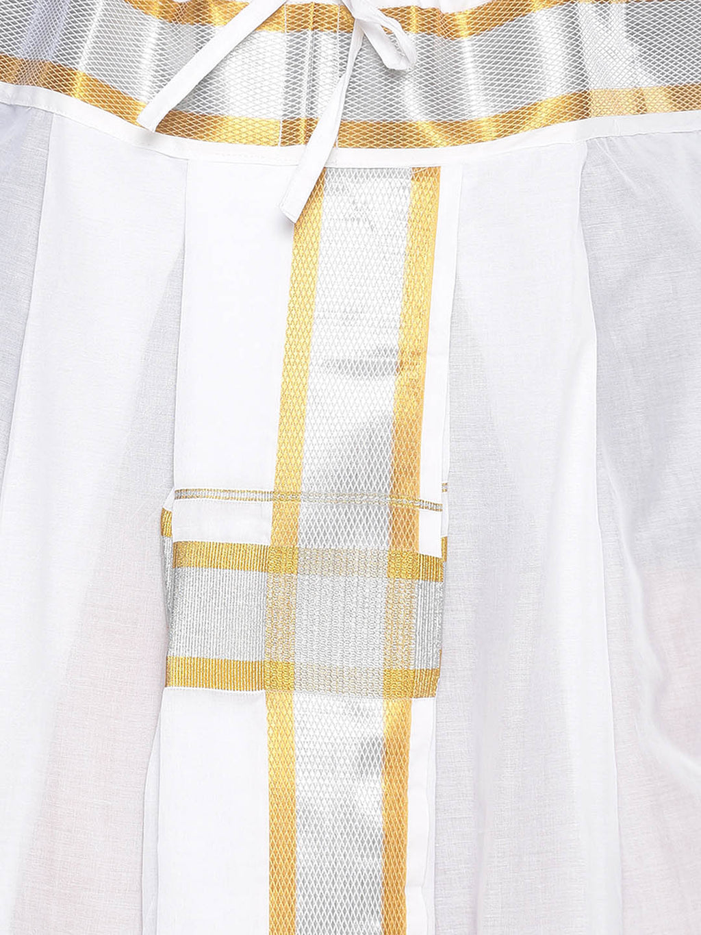 Sethukrishna Men White Solid Pocket Dhoti Pant