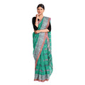 Exclusive Collection 100% Pure Cotton Green Tant Saree With Hand Weaving Work