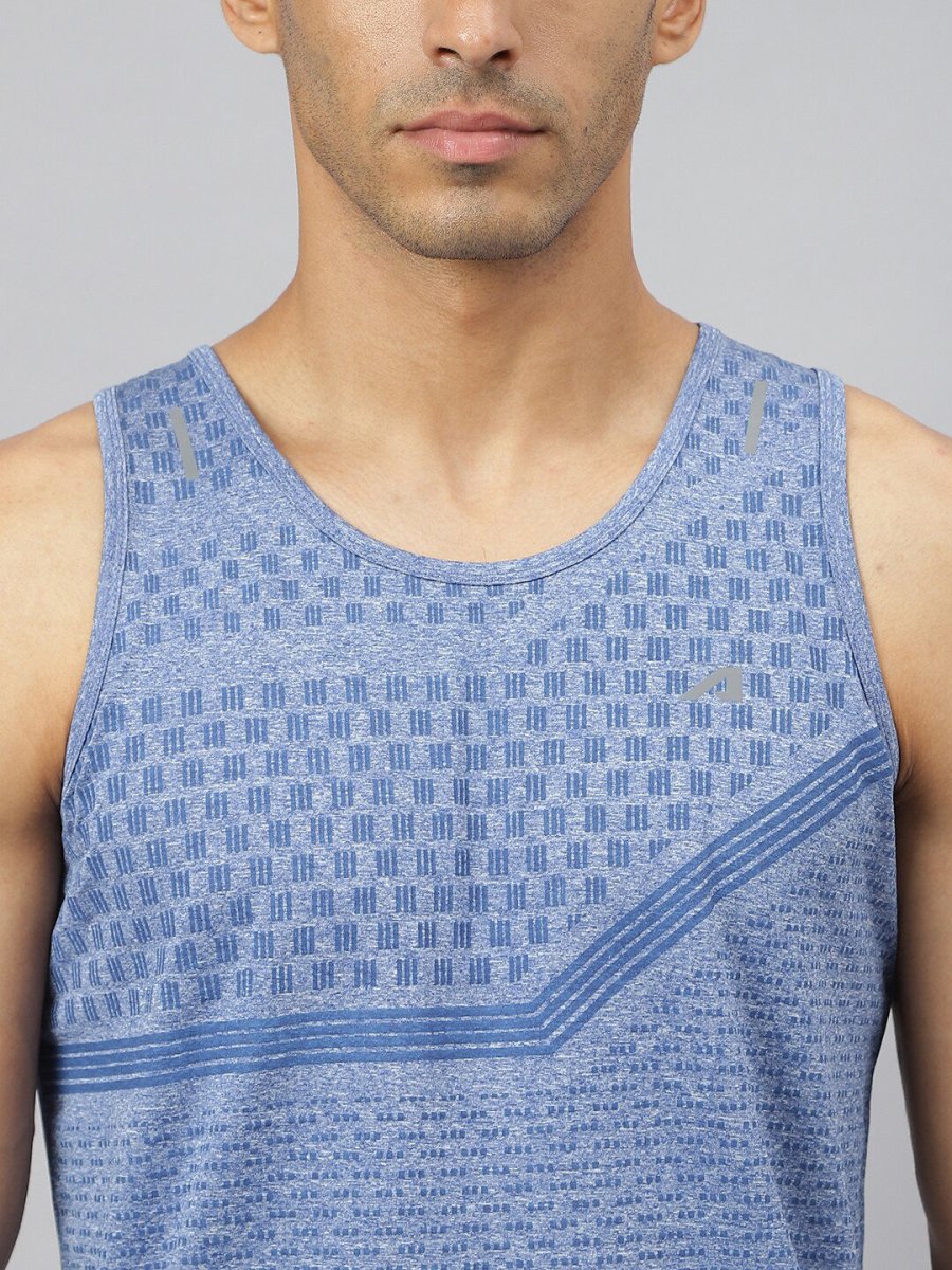 Alcis Men Heather Anti-Static Slim-Fit Distance Running Singlet