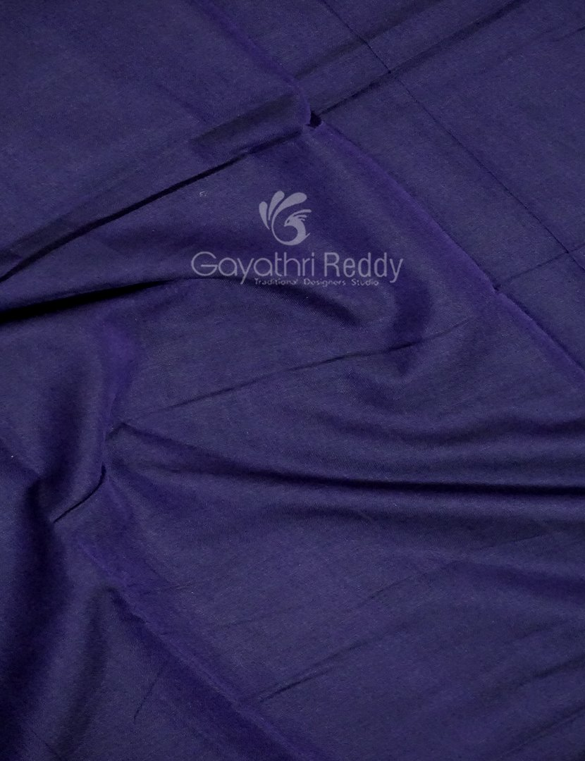 Kalanetha Dark Brinjal Coloured Pure Narayanpet Cotton Saree By Gayathri Reddy Designer Studio