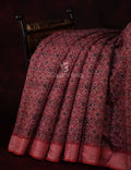 Maroon Colour Patola Design Semi Chanderi Saree By Gayathri Reddy Designer Studio