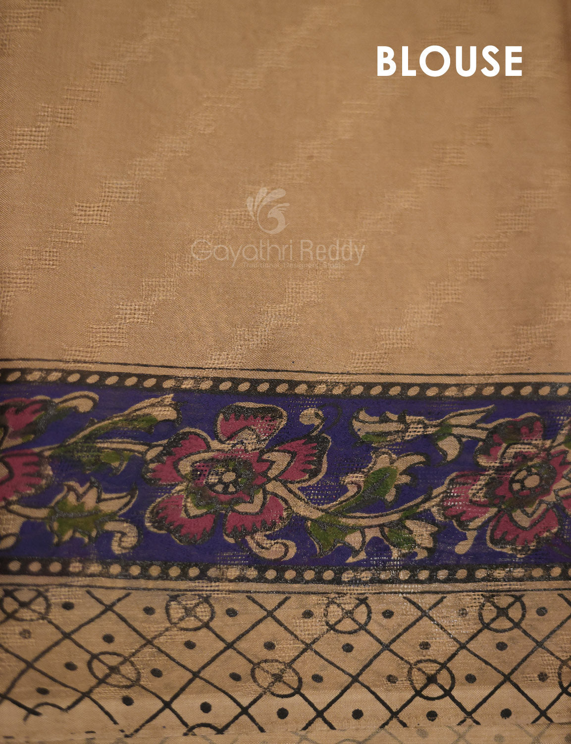Ink Blue With Light Chikoo Leheriya Georgette Saree By Gayathri Reddy Designer Studio