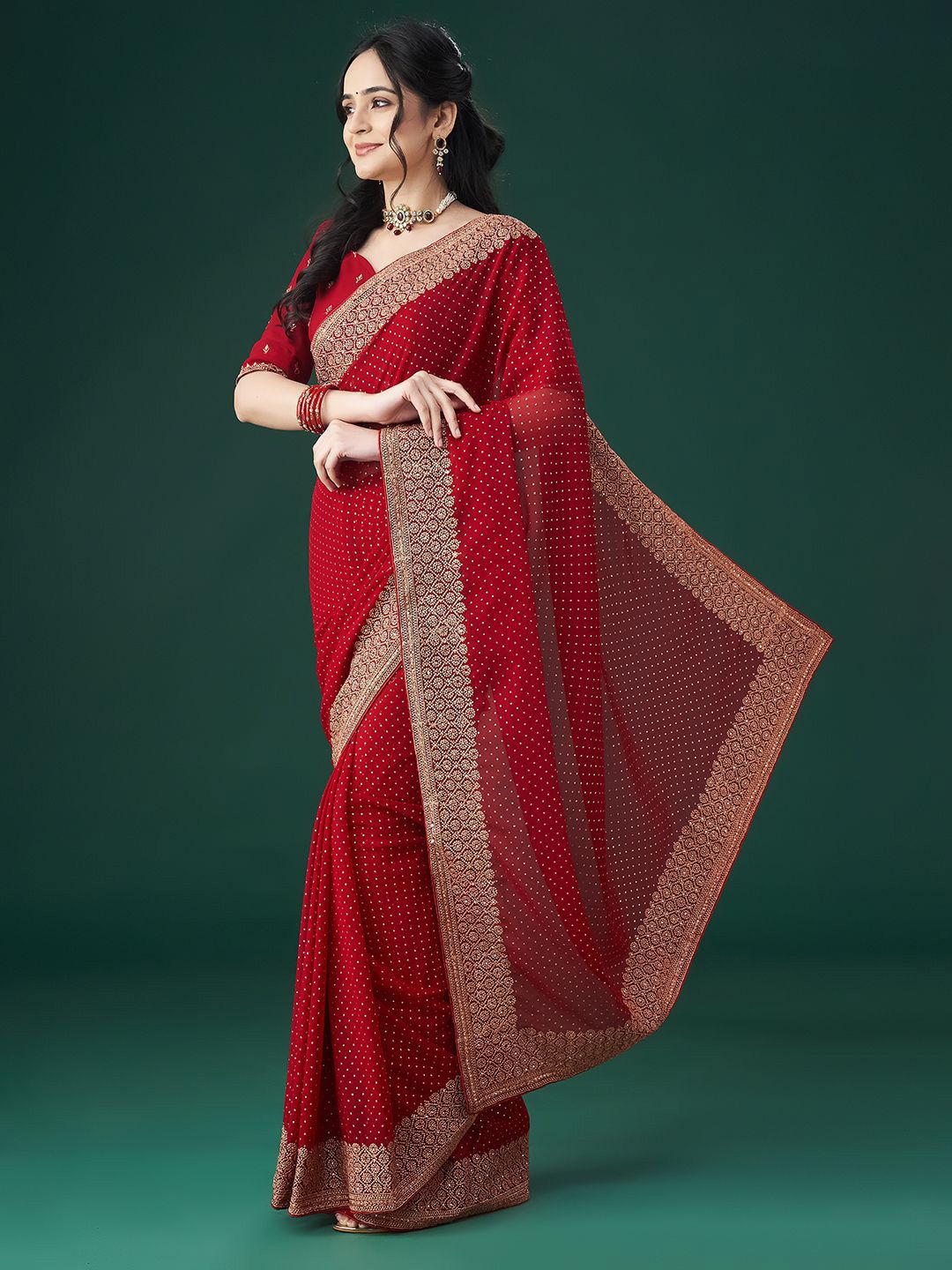kasee Embellished Beads and Stones Celebrity Saree