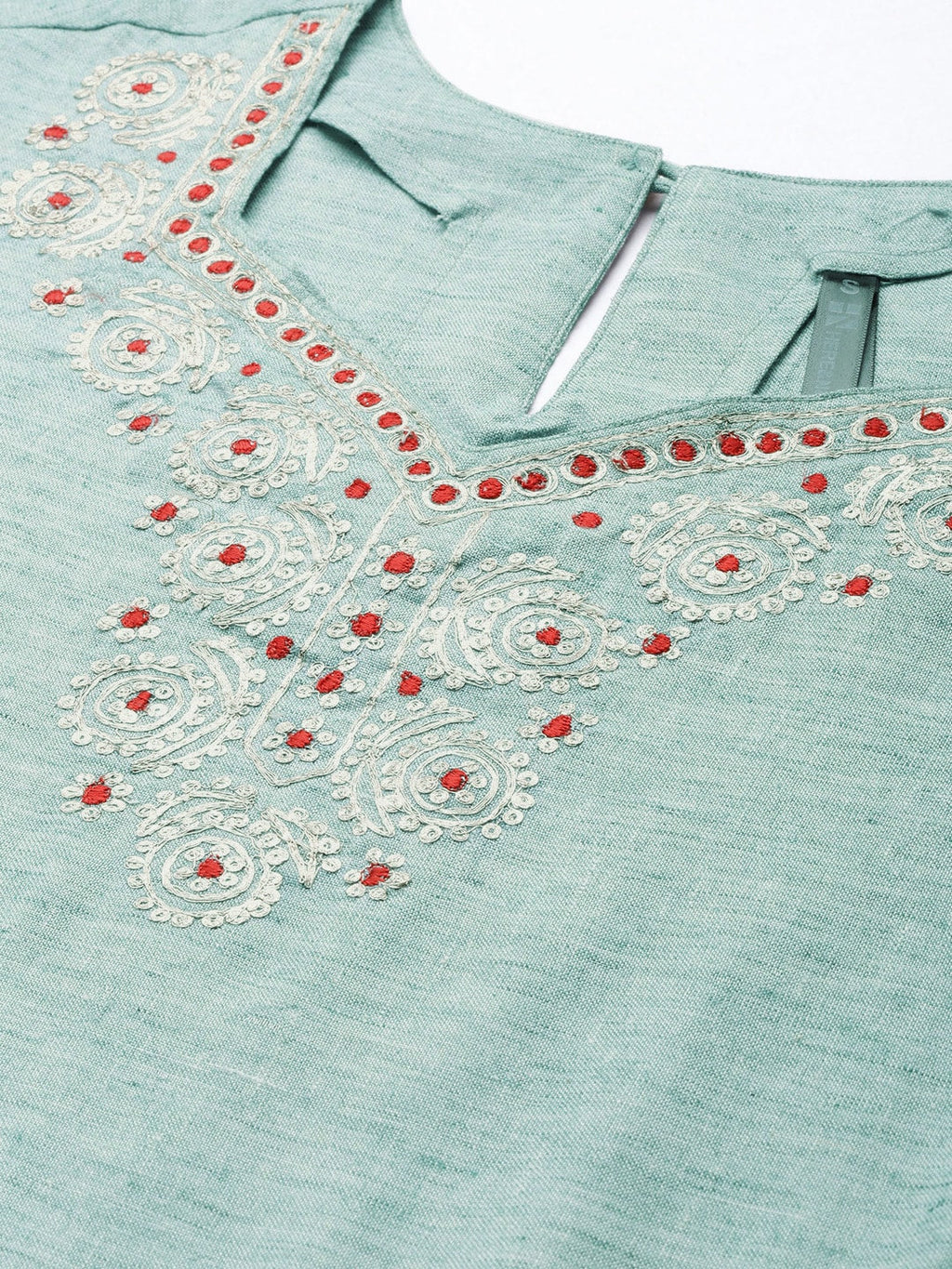 HERE&NOW Women Embroidered Ethnic Motifs Yoke Design Anarkali Kurta