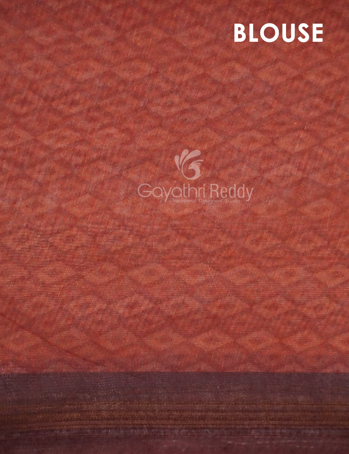 Shades of Orange Colour Shibori Print Semi Chanderi Saree By Gayathri Reddy Designer Studio