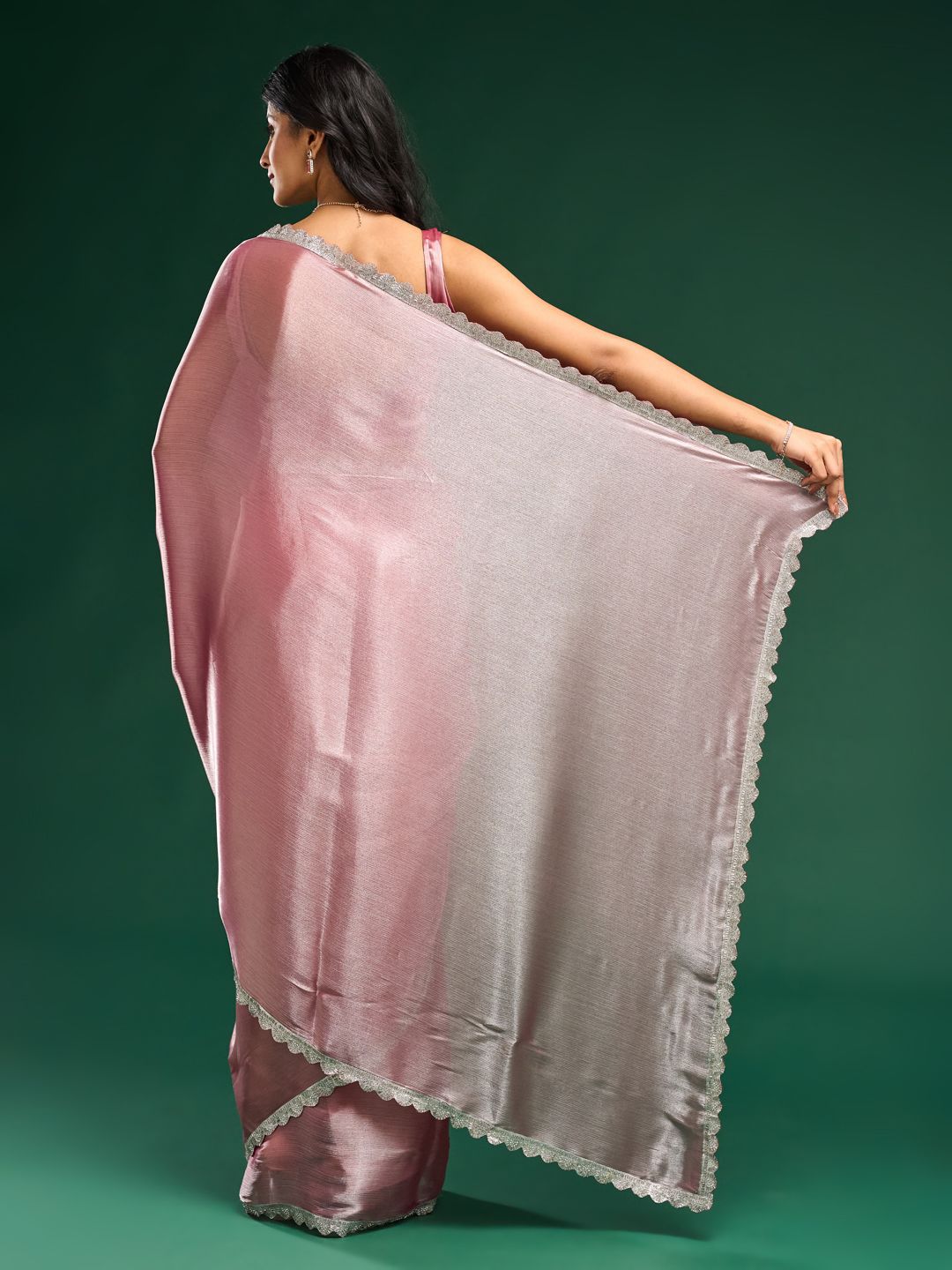kasee Solid Embellished Saree