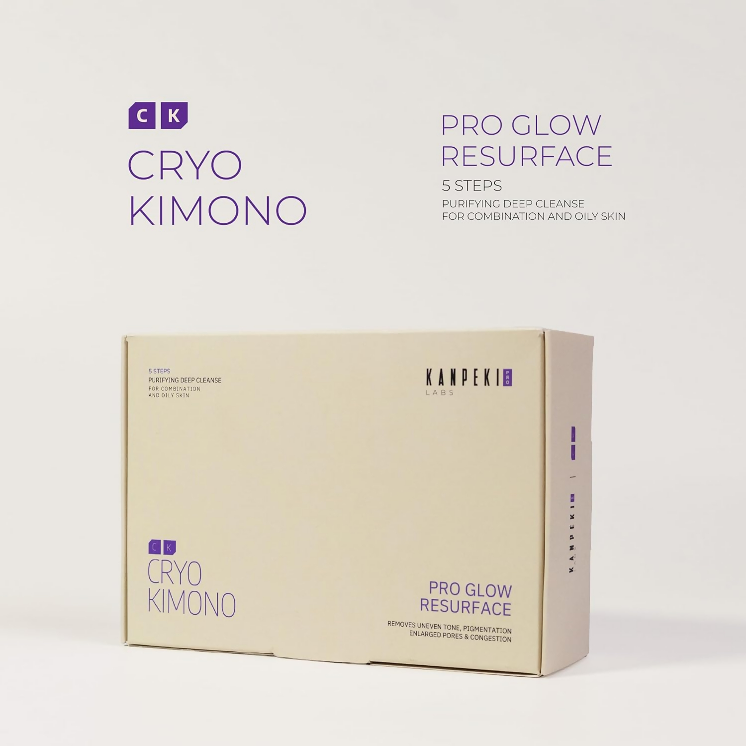 Kanpeki Pro Glow Resurface - 5 Steps Facial Kit