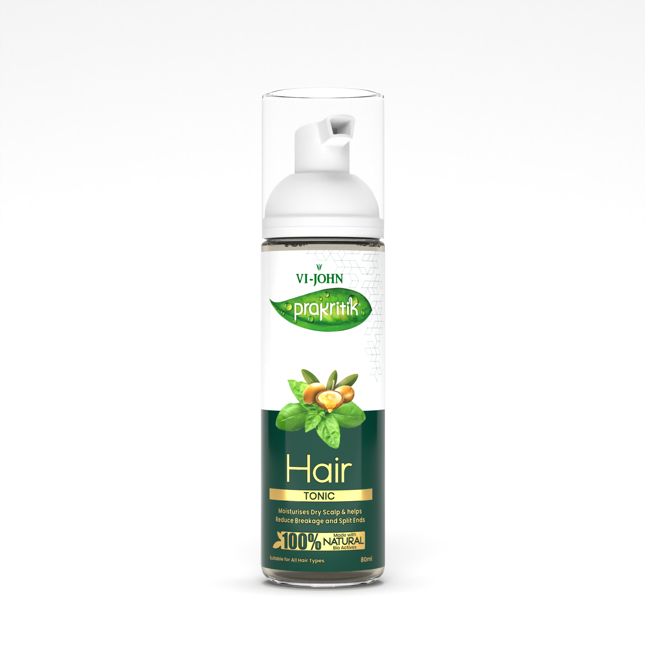VI-JOHN Prakritik Hair Growth Tonic Prevents greying & dullness Made with 100% Natural Bio Actives