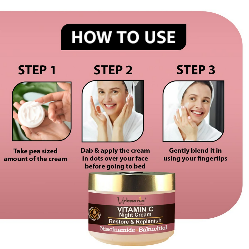 Urbaano Herbal Vitamin C Night Cream Glow