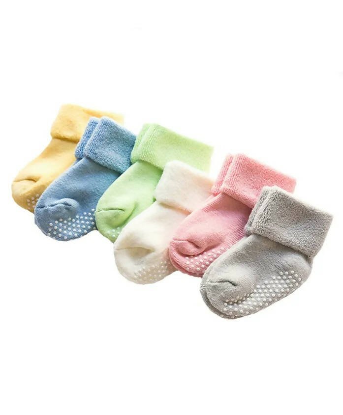 AHC Baby Socks Cotton Breathable Anti Skid Thick Warm Kids Socks